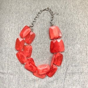 Coral pink necklace